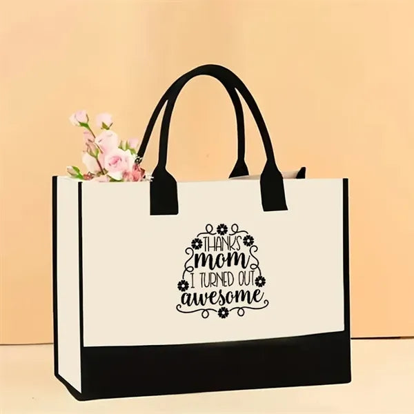 Stylish Printed Canvas Tote Bag with Over 100 Designs