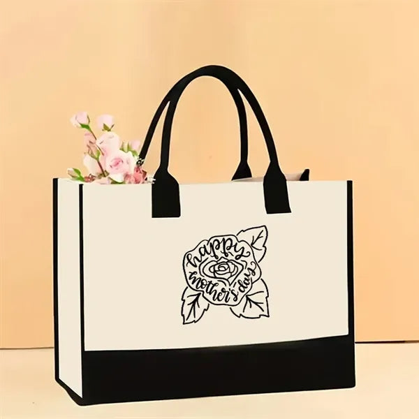 Stylish Printed Canvas Tote Bag with Over 100 Designs