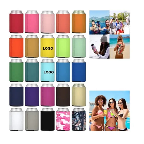 Neoprene Beer Can Cooler 12 oz Collapsible Foam Sleeve