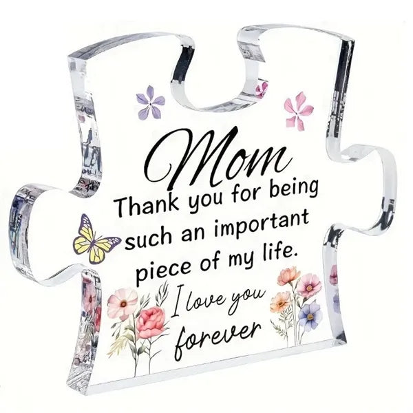 Puzzle Piece Clear Acrylic Awards