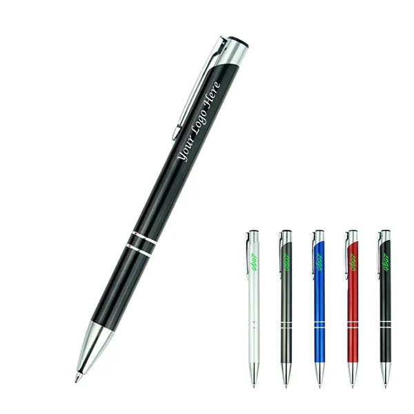 Metal Clip Action Ballpoint Pen