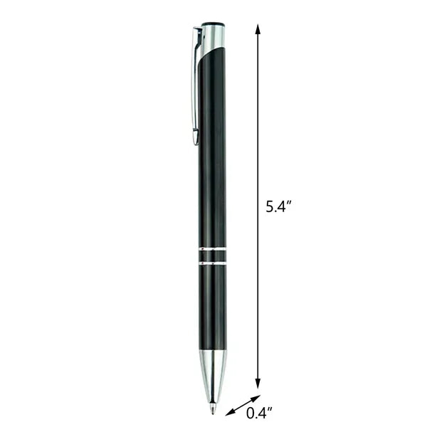 Metal Clip Action Ballpoint Pen