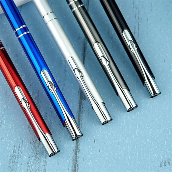 Metal Clip Action Ballpoint Pen
