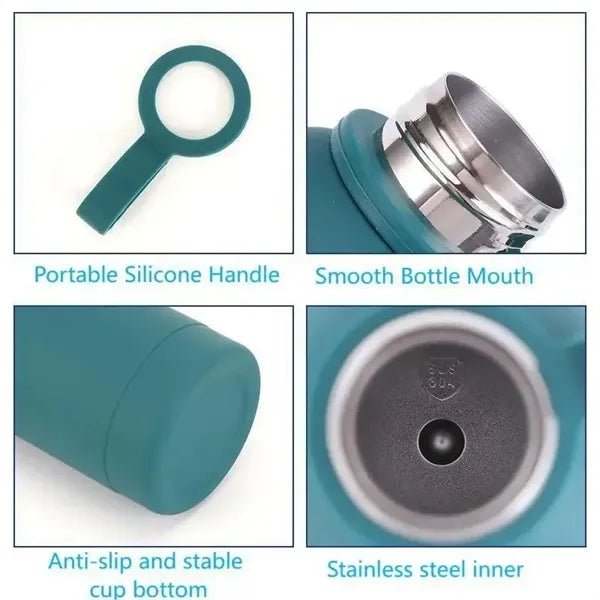 500ML 17 oz Tumblers Insulated Cup Water Bottle With Lid