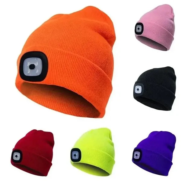 Unisex LED Beanie Hat with Light