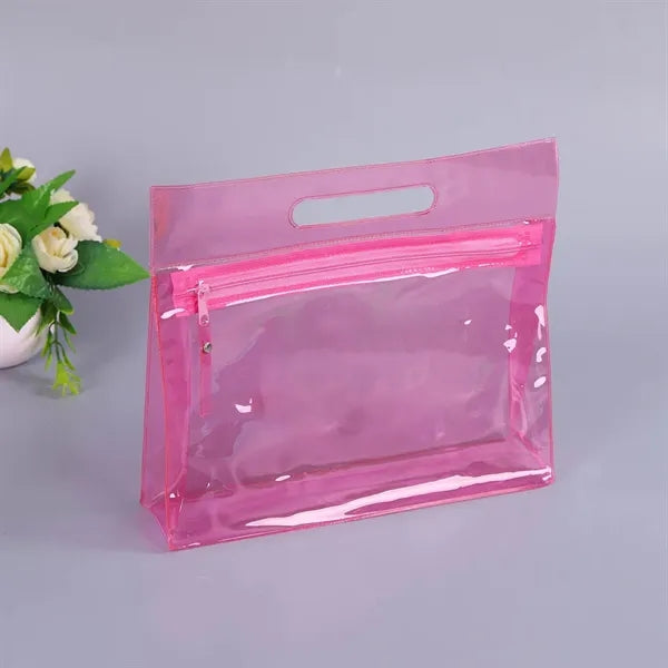 PVC Clear Colored Tote Bag