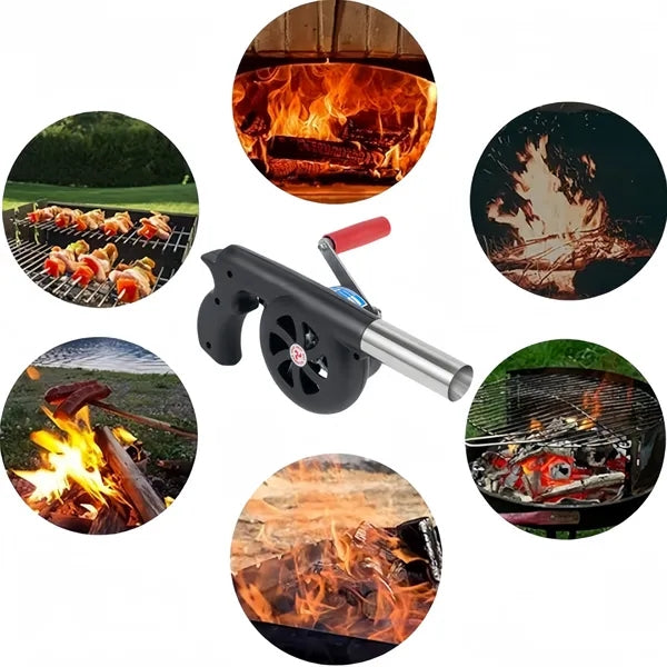Outdoor Cooking BBQ Hand Crank Blowers