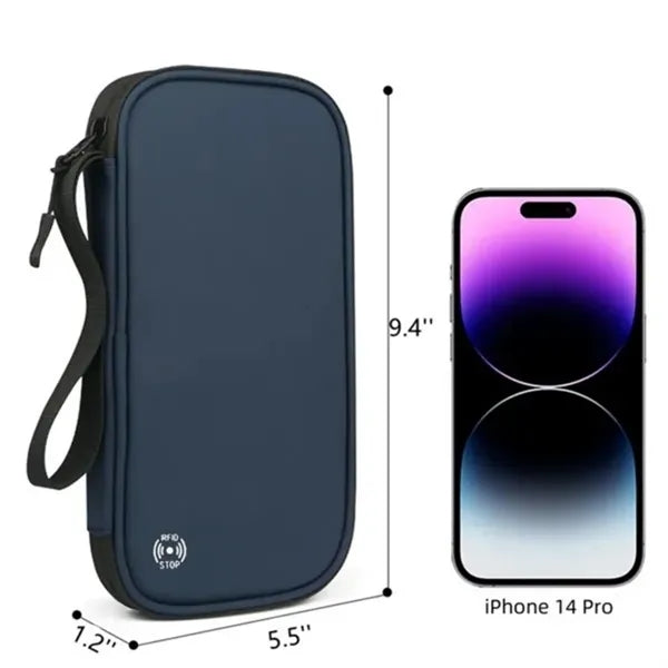 RFID Shielding Waterproof Travel Passport Holder Organizer