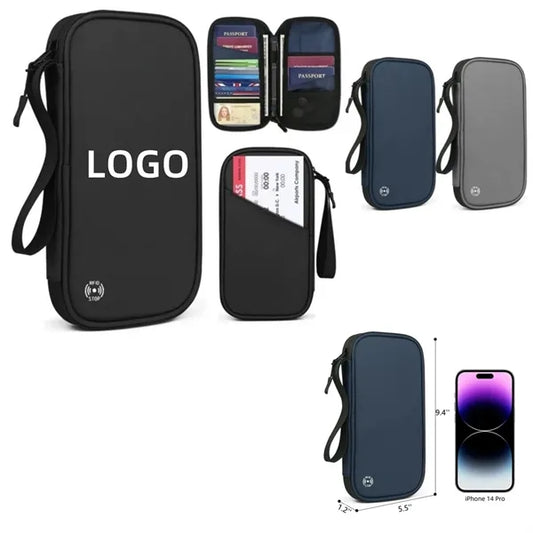 RFID Shielding Waterproof Travel Passport Holder Organizer