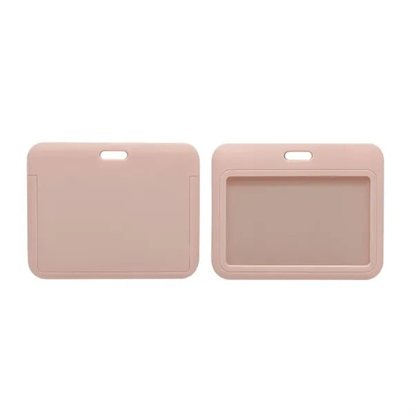 Sliding ID Badge Holder, Card Protector, Hard Plastic Cover