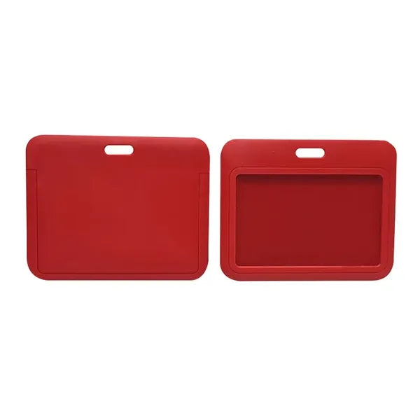 Sliding ID Badge Holder, Card Protector, Hard Plastic Cover