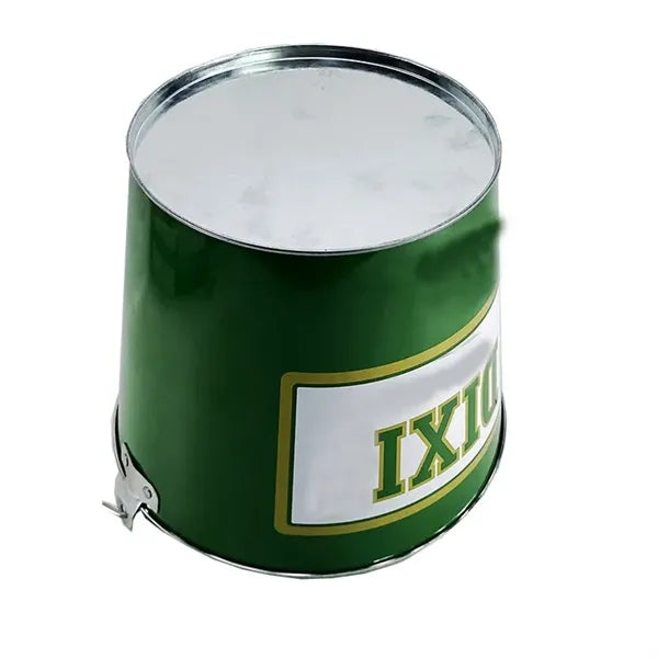 5-Quart Handheld Galvanized Iron Metal Packaging Ice Bucket