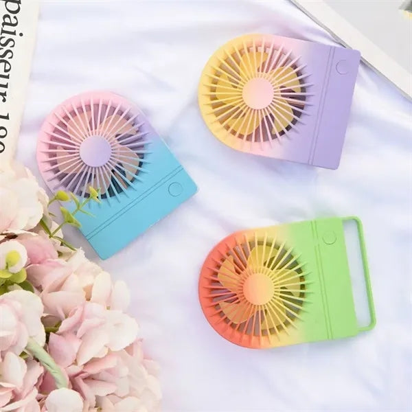 Rechargeable Ultrathin Mini LED USB Desk Fan
