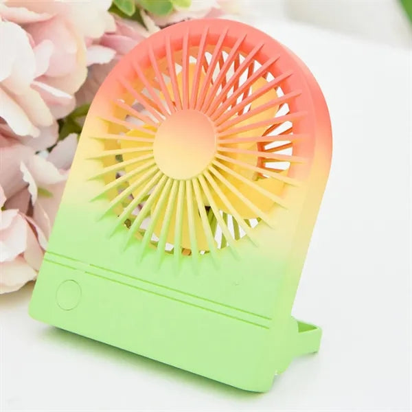Rechargeable Ultrathin Mini LED USB Desk Fan