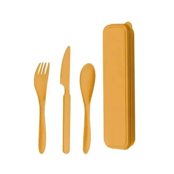 Portable Wheat Straw Cutlery Set