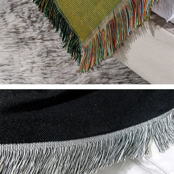 Durable Woven Jacquard Tapestry Blanket 50"x 60"