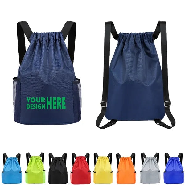 Polyester Water Resistant Drawstring Closure Backpack