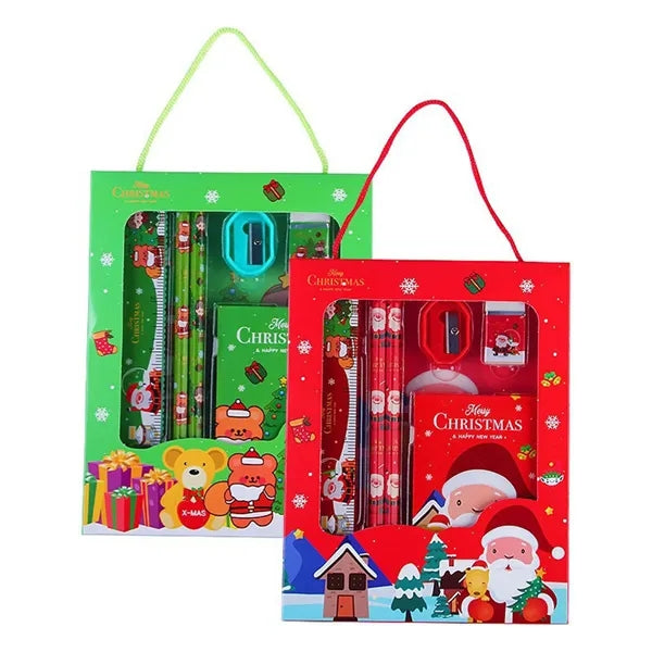Christmas School Stationery Set for Kid 6 in 1 Party Favor