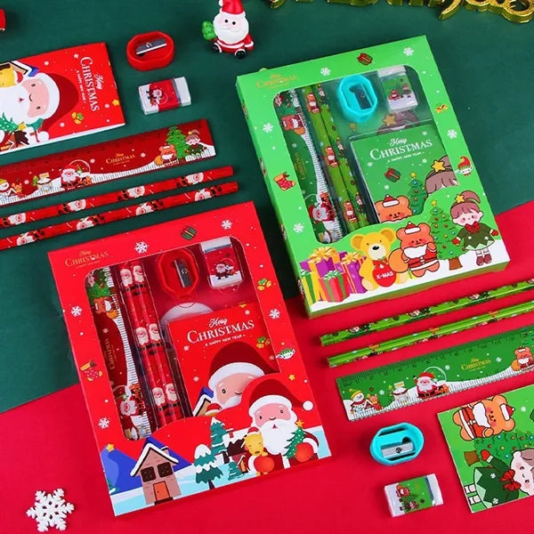 Christmas School Stationery Set for Kid 6 in 1 Party Favor