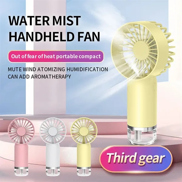 Water Mist Handheld Fan