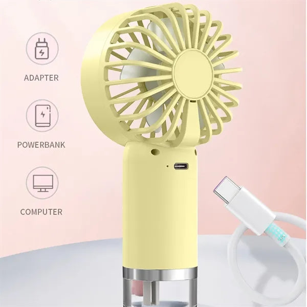 Water Mist Handheld Fan