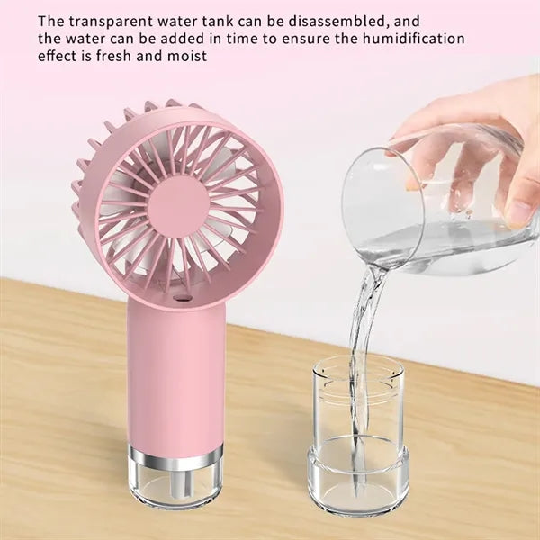 Water Mist Handheld Fan