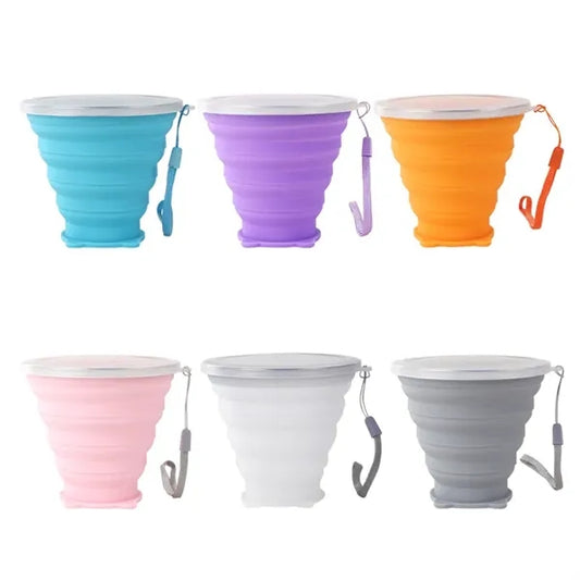7 oz Silicone Collapsible Travel Water Cup
