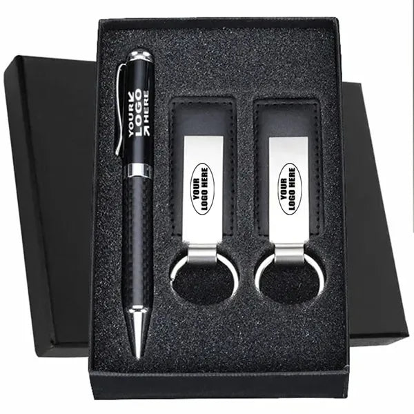 Recycled Aluminium Pen Keychain Set