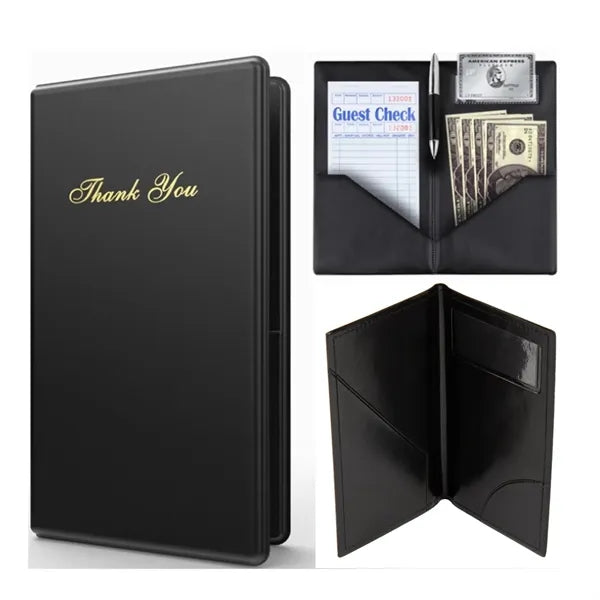 Restaurant Check Presenter Holder Leather Bill Folder