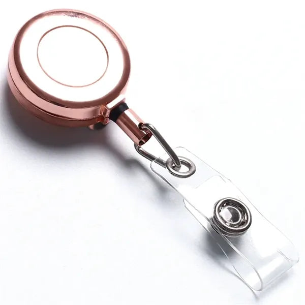 Round Metal Nursing Badge Reels Clips