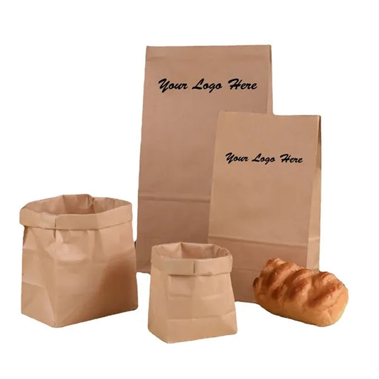 Large Capacity Kraft Paper Food Bag