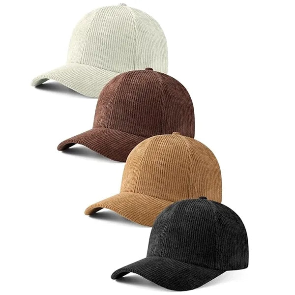 Men Women Baseball hat Adjustable Corduroy Trucker Cap