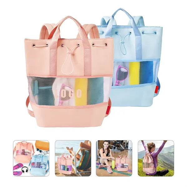 Waterproof Beach Tote for Sand-Free Storage