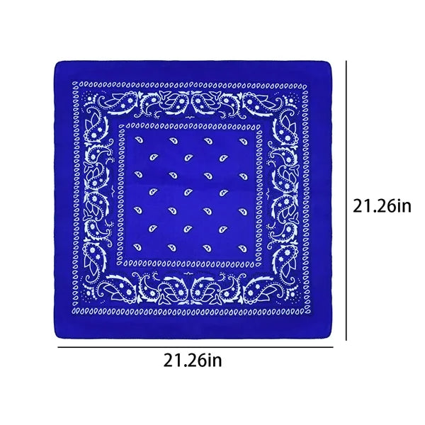 Assorted Colors Novelty Paisley Print Bandanas cloak
