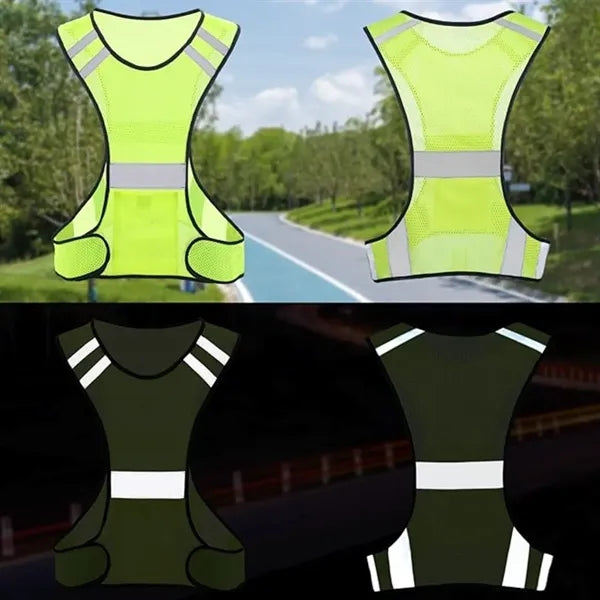 Reflective Running Vest, High Visibility Jogger Gear