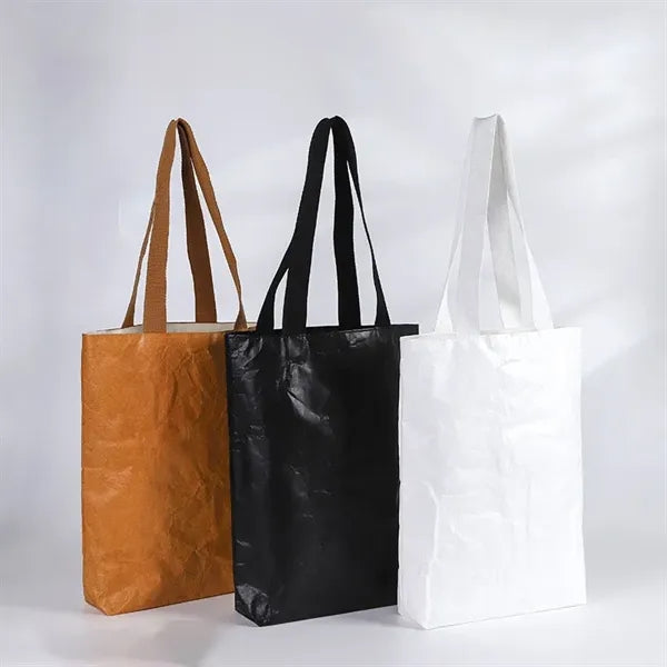 Washable Canvas Lined Shopping Tote Paper Bag