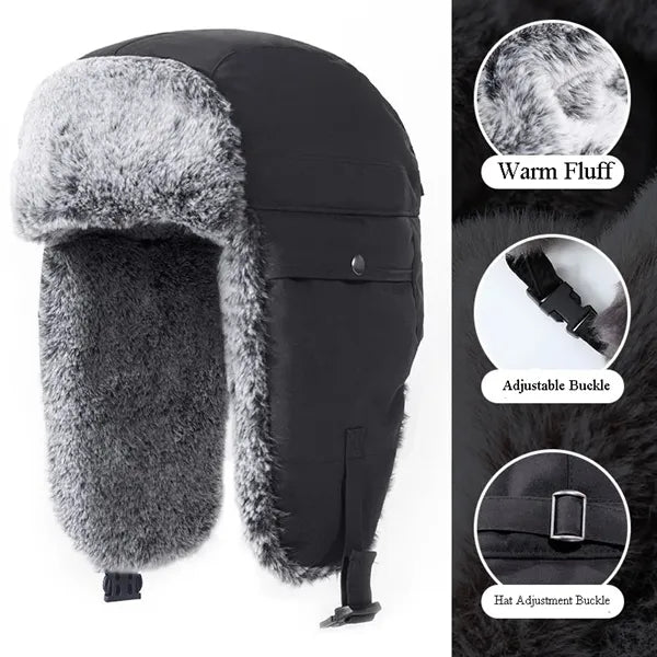 Winter Outdoor Warm Soft Faux Fur Hats
