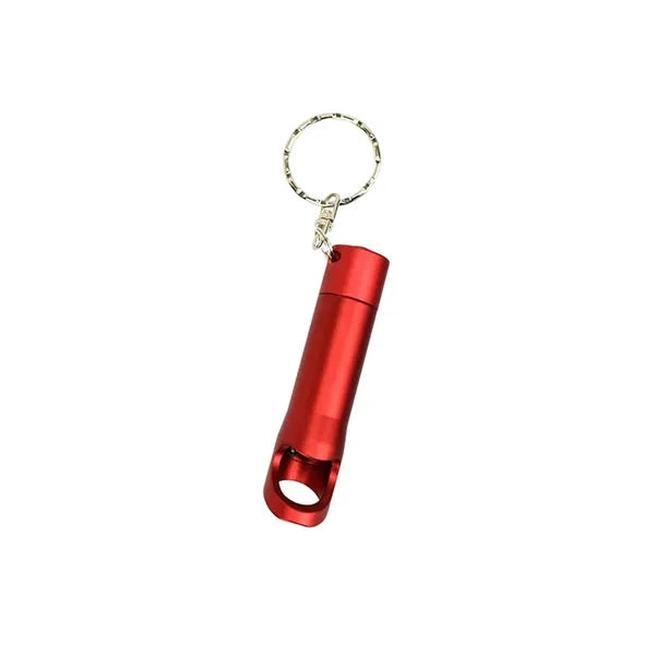Aluminum Bottle Opener with Flashlight Keychain