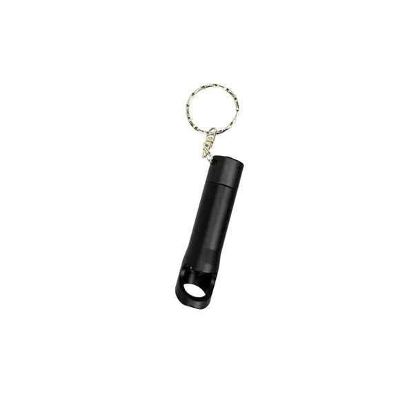 Aluminum Bottle Opener with Flashlight Keychain