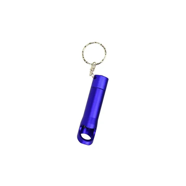 Aluminum Bottle Opener with Flashlight Keychain