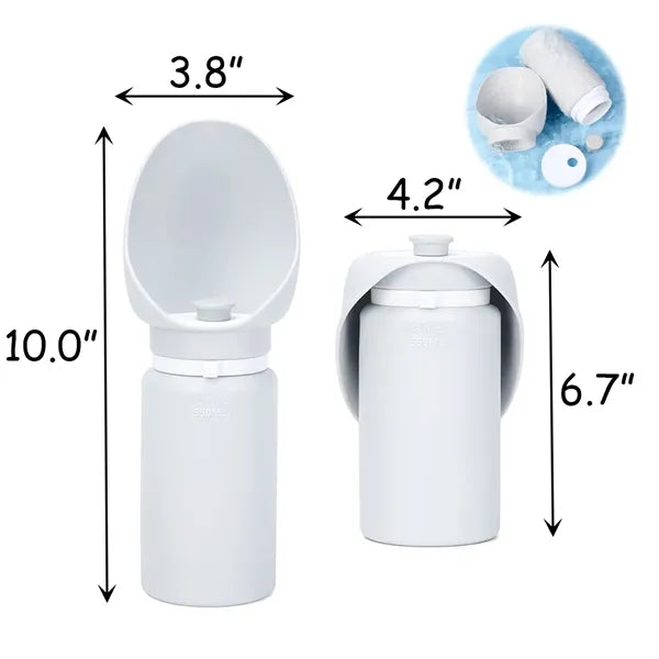 19 oz Foldable Portable Pet Drinking Bottle