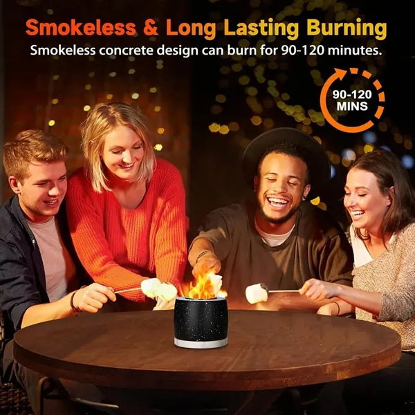 Indoor Outdoor Concrete Tabletop Fireplace Fire Pit Bowl