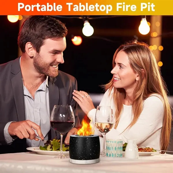 Indoor Outdoor Concrete Tabletop Fireplace Fire Pit Bowl