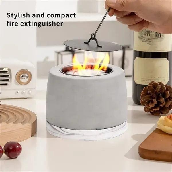 Indoor Outdoor Concrete Tabletop Fireplace Fire Pit Bowl