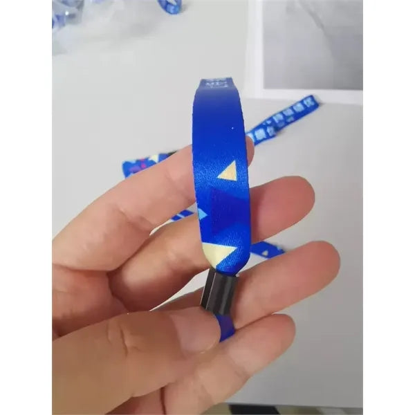 Sublimation - printed fabric wristband (with locking bead)
