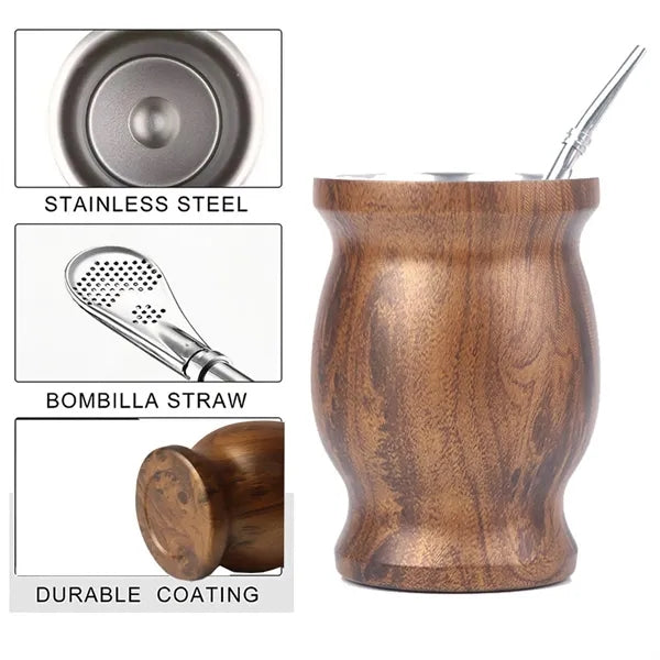 8oz Mate Gourd Insulated Vacuum Cup