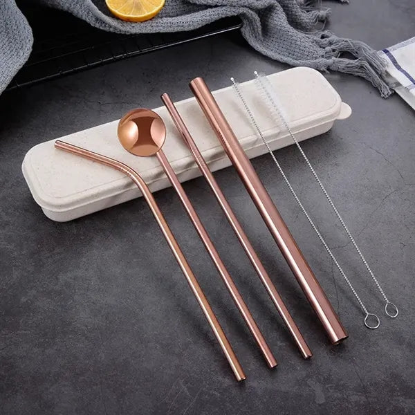 Straw Spoon Set