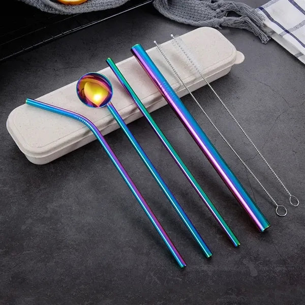Straw Spoon Set