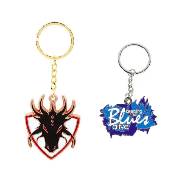 2" Soft Enamel Keychain (1 Sided)