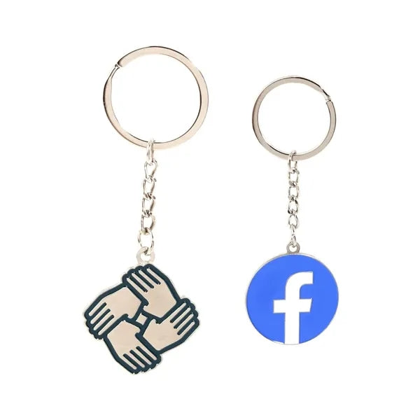 1.25" Soft Enamel Keychain (1 Sided)